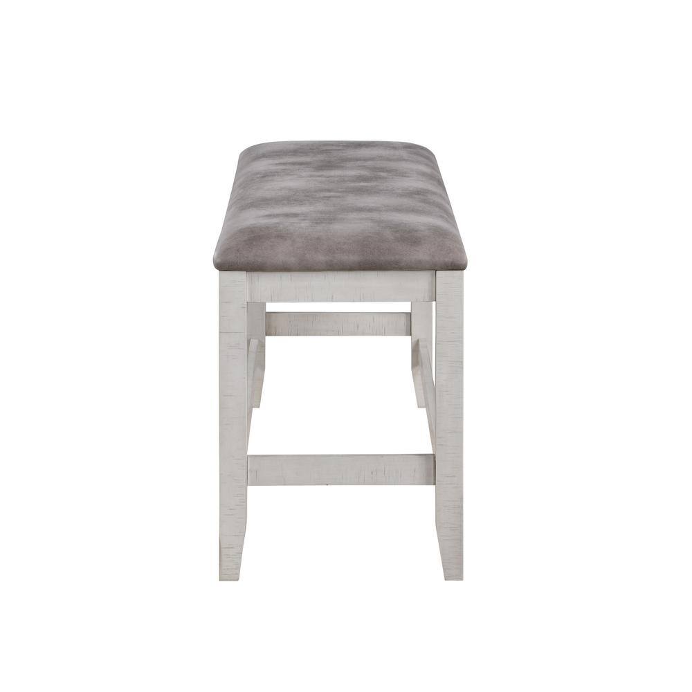 Left. New Classic Furniture - Richland Counter Ht Bench - White.