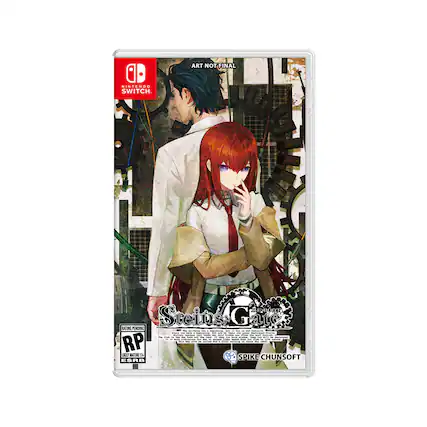 ART NOT FINAL
NINTENDO SWITCH
Steins;Gate
RATING PENDING
RP
MATURE 17+
SPIKE CHUNSOFT - RP (Rating Pending)