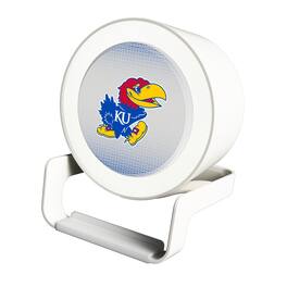 Keyscaper - Kansas Jayhawks Linen Print Nightlight Charger & Bluetooth Speaker - White