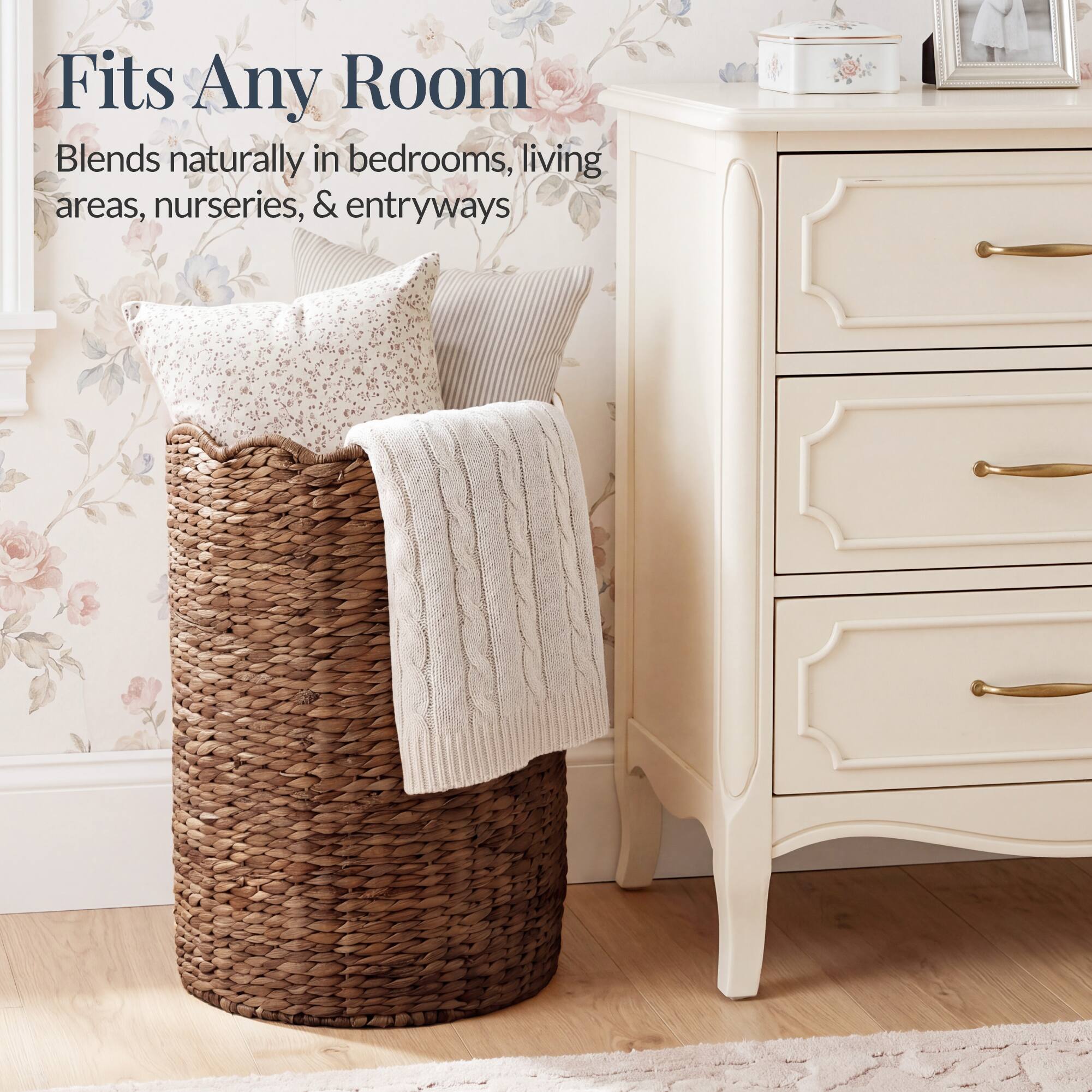 Fits Any Room  
Blends naturally in bedrooms, living areas, nurseries, & entryways