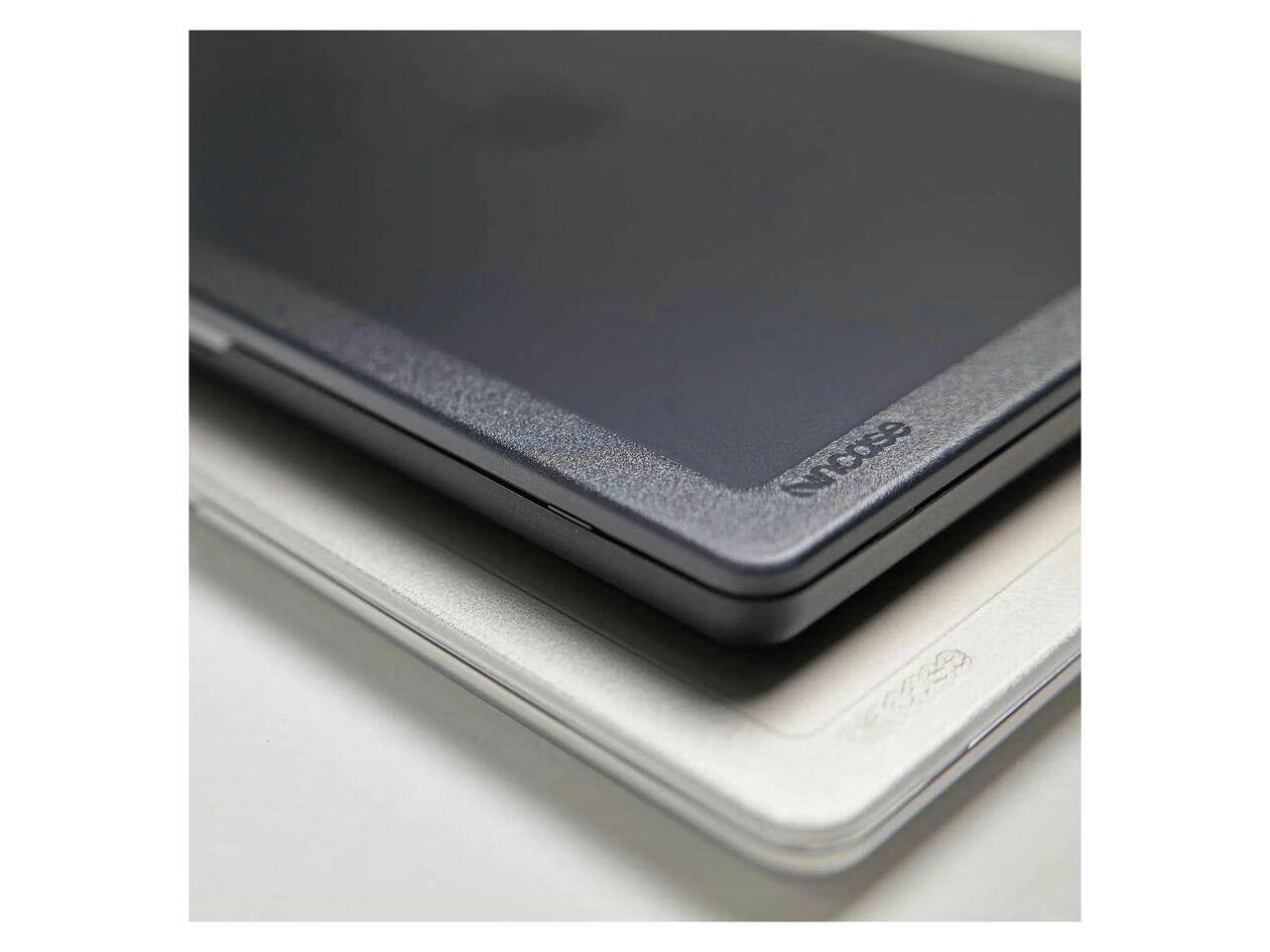 Alt View 3. Incase - Incase Edge Hardshell Case for 14" MacBook Pro (M1-M4, 2021-2024) - Clear Matte, Scratch & Fingerprint Resistant - Gray/Clear.
