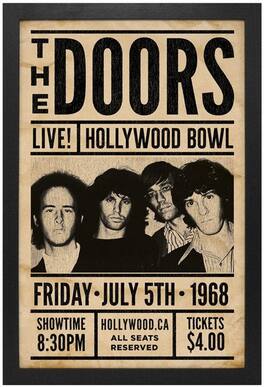 PopMarket - The Doors - The Doors - Live! Hollywood Bowl - 11x17 Framed Print With Gel-Coat - POSTERS - Multicolor