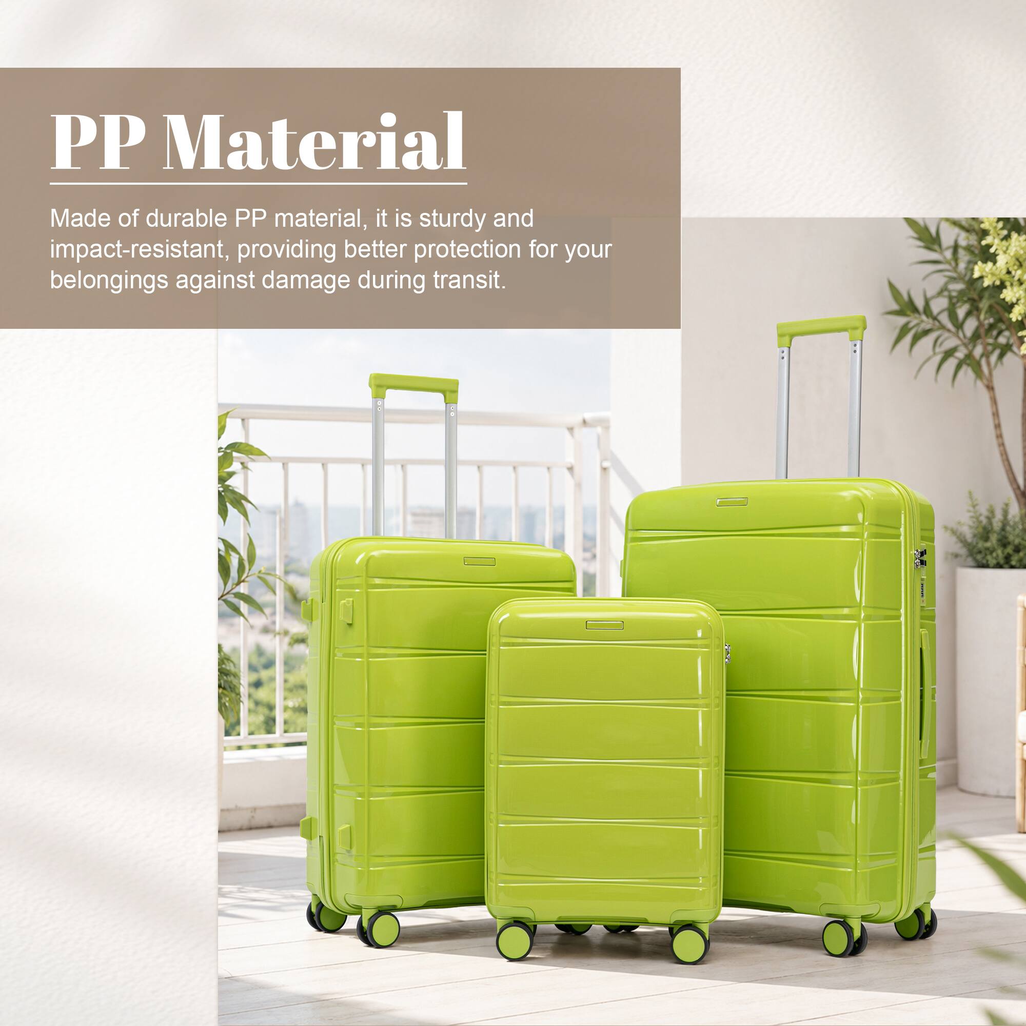 Z Edge Luggage Sets 3 Piece Suitcase Set, Hard Shell Carry on