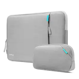 tomtoc - Defender-A13 360° Protective Recycled Laptop Sleeve Set for 14 inch MacBook Pro M4/M3/M2/M1 Pro/Max 2026-2021 - Gray