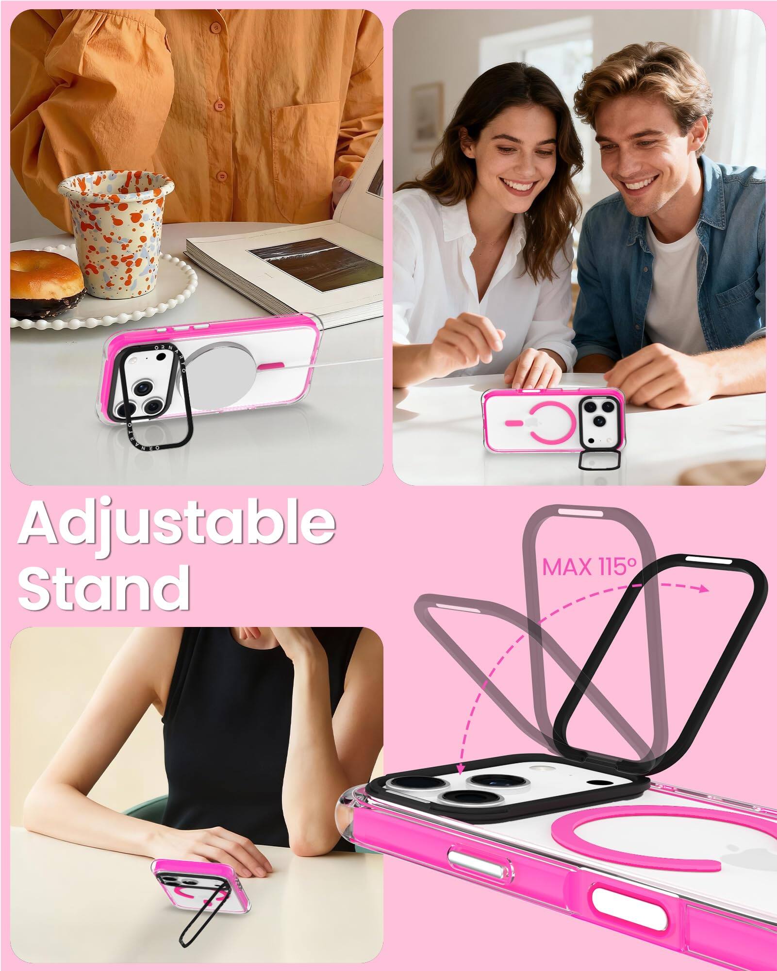 Adjustable Stand  
MAX 115°