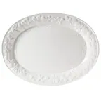 Front. Gibson - Gibson Home Fruitful 18.75 Inch Oval Platter - White.