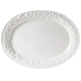 Gibson - Home Fruitful 18.75 Inch Oval Platter - White
