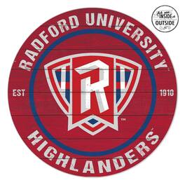 Jardine - Radford Highlanders 20" x 20" Indoor/Outdoor Circle Sign - Red