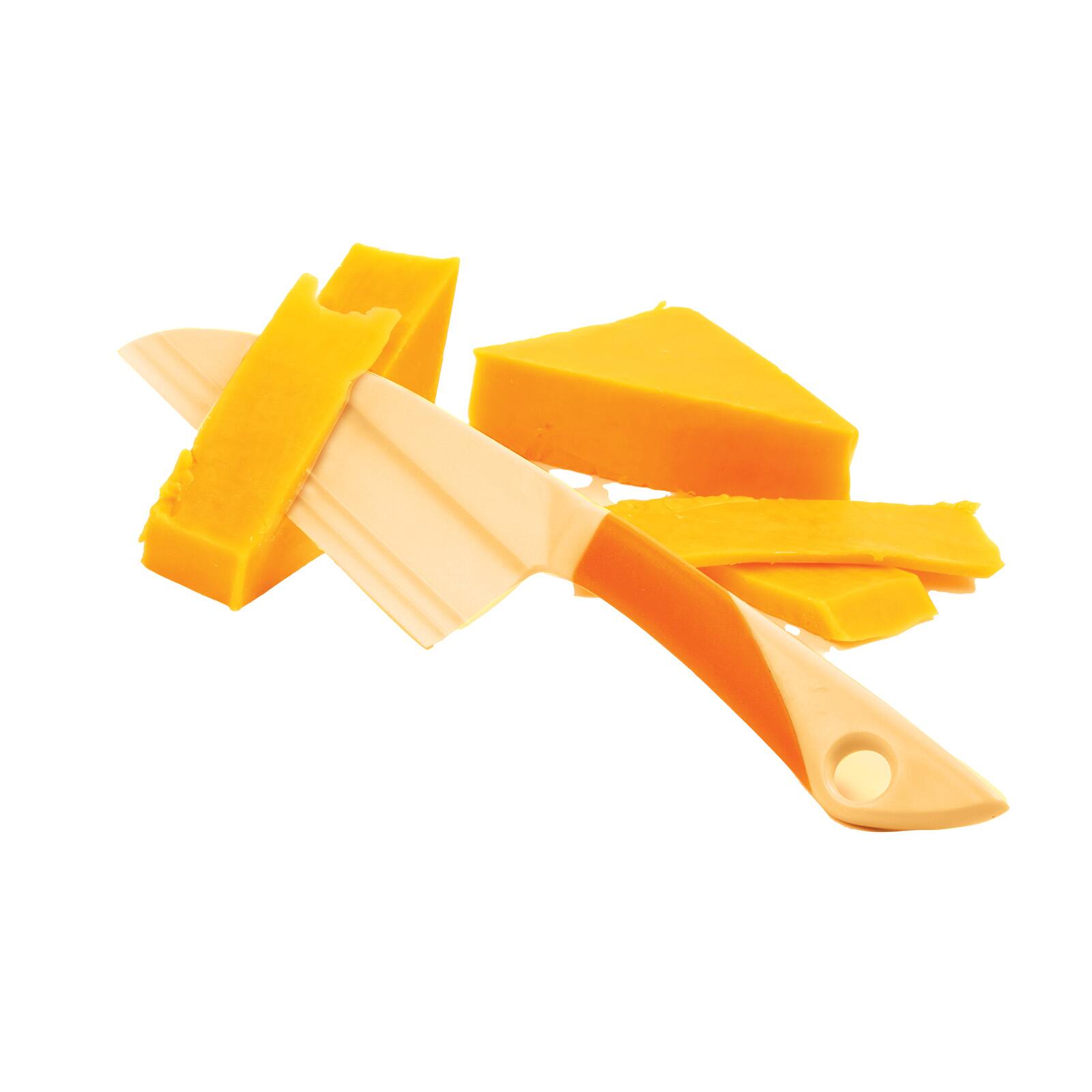 Alt View 1. Norpro - Cheese Knife, Works with Cheese, Cakes, Eggs, Desserts, Fois Gras, and more - Yellow.