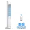 Front. Etust - Etust 38" Tower Oscillating Fan with Humidifier, Quiet Bedroom Cooling Fan with Timer and Evaporative Air Cooling - White.