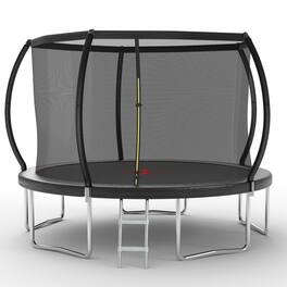 LOVMOR - 12 FT Trampoline with Safety Enclosure Recreational Trampoline for Adults