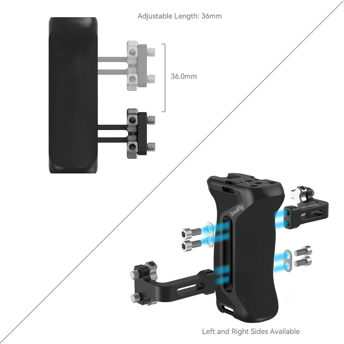 Adjustable Length: 36mm 36.0mm  
Small Size  
Left and Right Sides Available