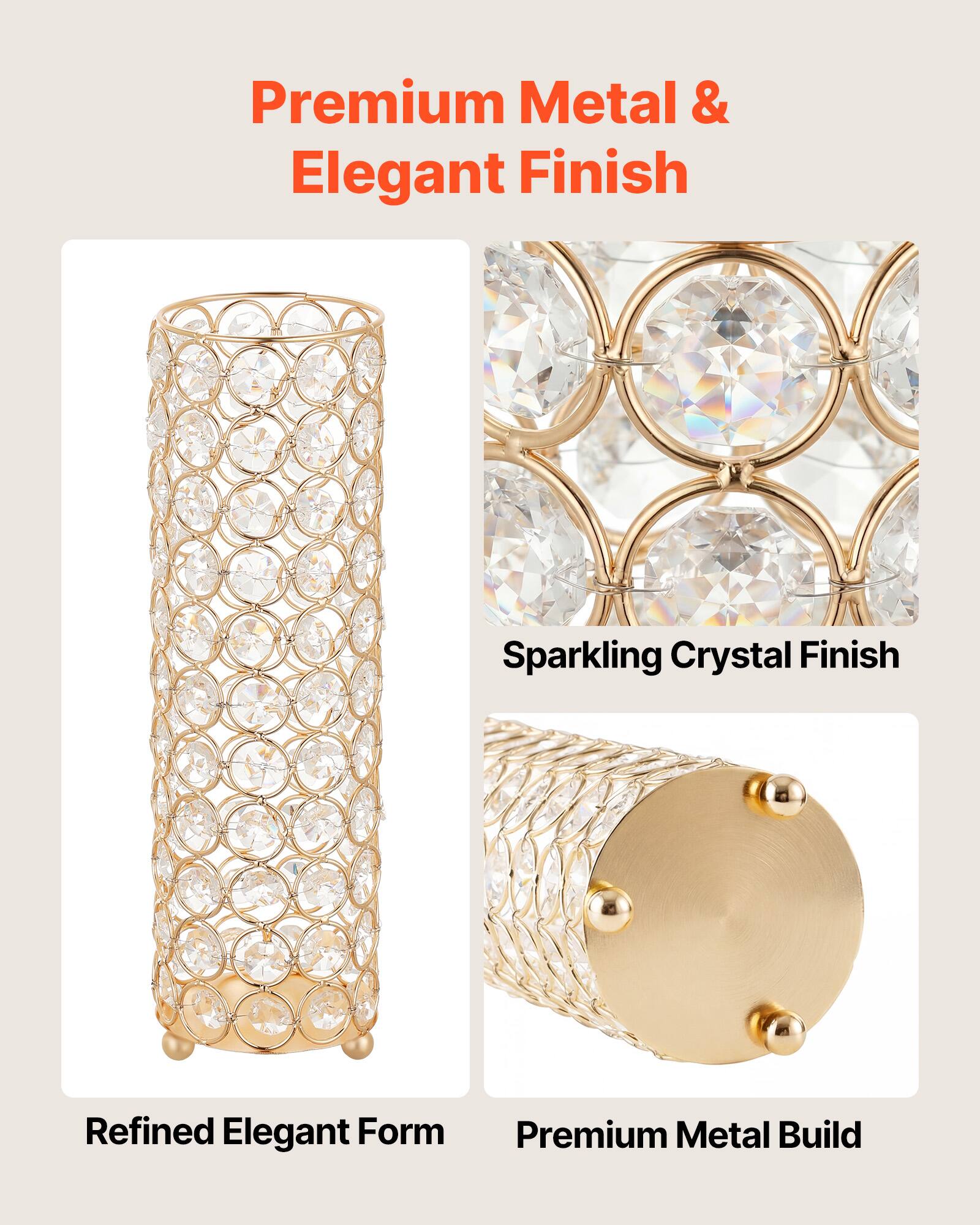 Premium Metal & Elegant Finish  
Sparkling Crystal Finish  
Refined Elegant Form  
Premium Metal Build