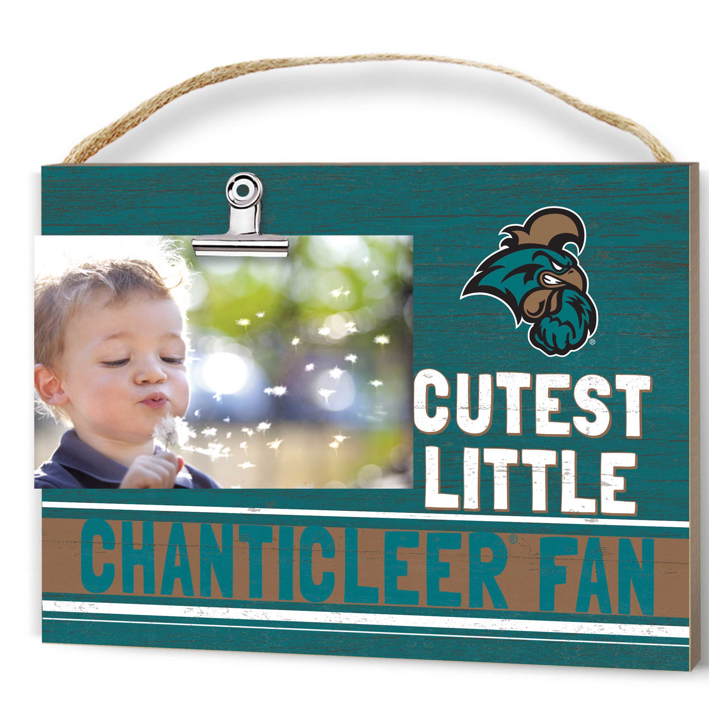 Teal Coastal Carolina Chanticleers 8'' x 10'' Cutest Little Team Logo Clip Photo Frame