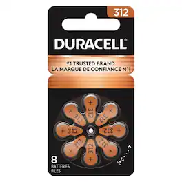 Duracell - Zinc Air 312 1.5 V Hearing Aid Battery 8 pk