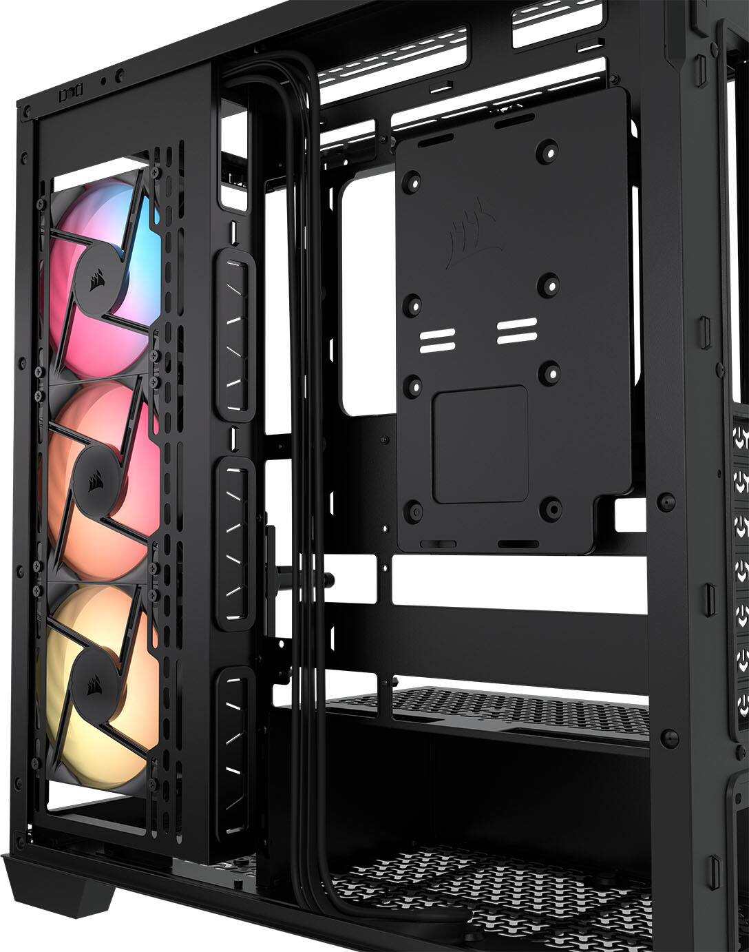 Alt View 16. CORSAIR - 3500X RS-R ARGB ATX Mid-Tower PC Case - Black.