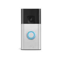 Ring - Battery Doorbell Smart Wifi Video Doorbell - Battery-Powered with Head-to-Toe Video, Live View, and Two-Way Talk - Satin Nickel - Front_Zoom