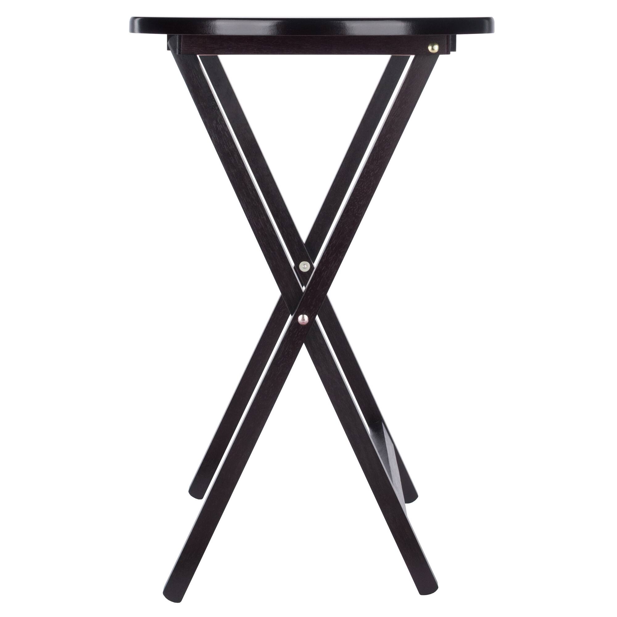 Alt View 7. Winsome Wood - Skippy 5-Pc Snack Table Set, Peanut Top - Espresso.