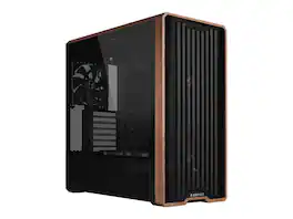 Lian Li - LANCOOL 217 Walnut Wood Mid-Tower Case, 5 PWM Fans, Flexible PSU & Cable Installation - Black (LAN217X) - Black