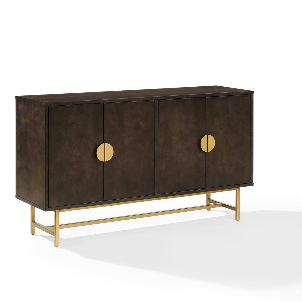 Alt View 4. Crosley Furniture - Blair Sideboard - Dark Brown.