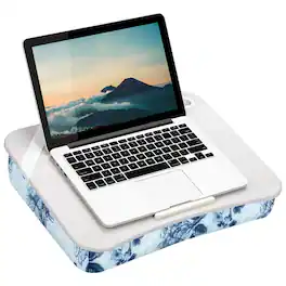 LapGear - Designer Lap Desk for 15.6" Laptop - Blue Blossoms