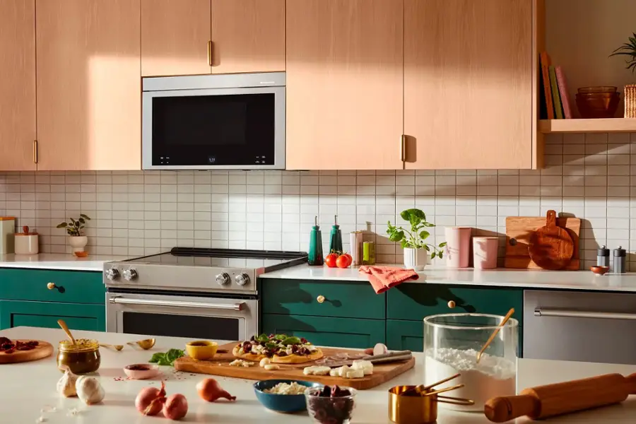 Alt View 20. KitchenAid - 1.1 Cu. Ft. Convection Flush Built-In Over-the-Range Microwave with Air Fry Mode - Stainless steel.