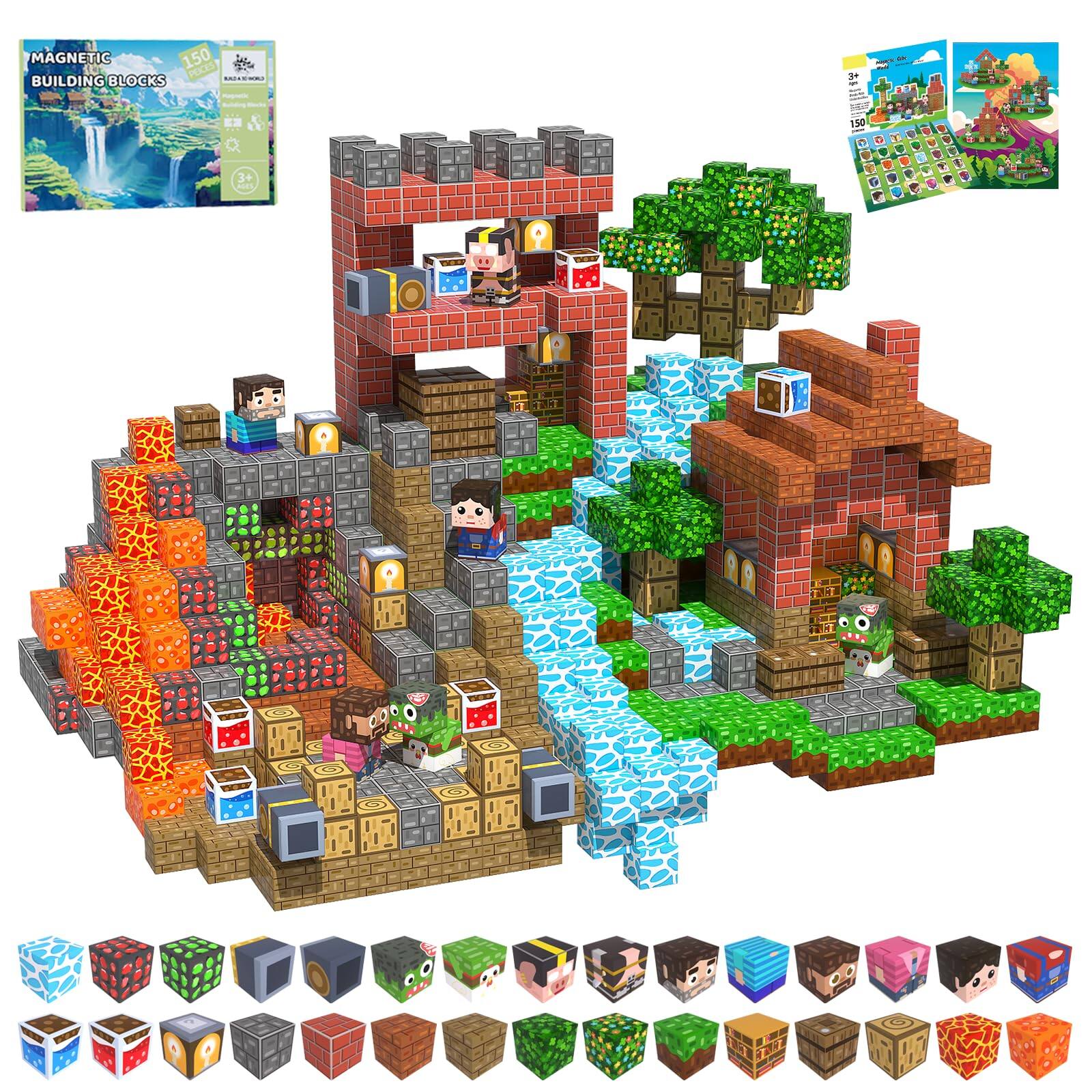 MAGNETIC BUILDING BLOCKS  
150 PIECES  
3+