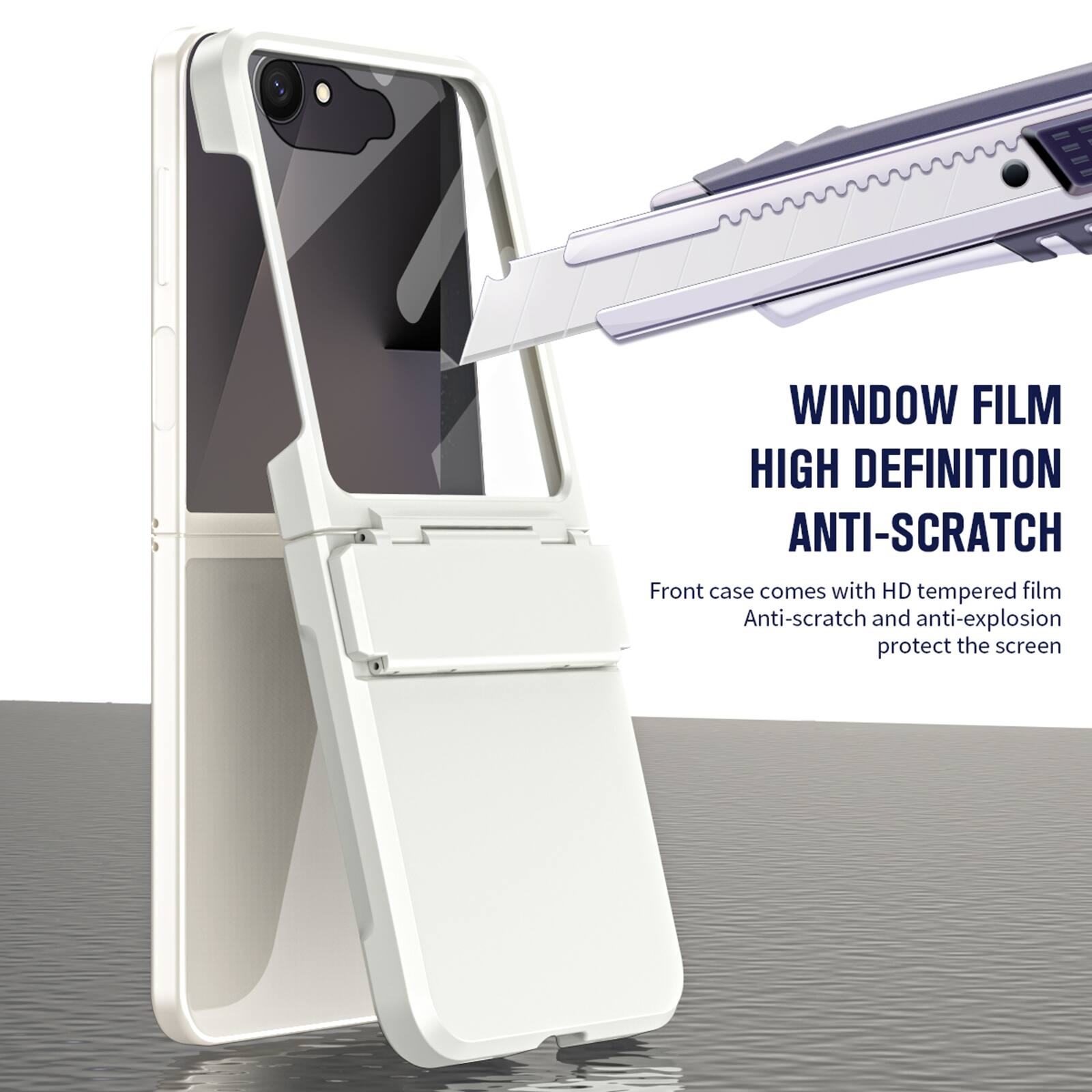 WINDOW FILM HIGH DEFINITION ANTI-SCRATCH

Front case comes with HD tempered film Anti-scratch and anti-explosion protect the screen