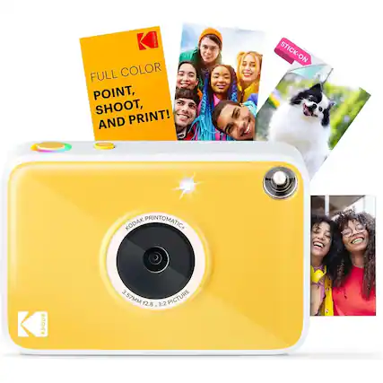 KODAK FULL COLOR POINT, SHOOT, AND PRINT!
KODAK PRINTOMATICA+
3.57MM f2.8 3:2 PICTURE
STICK-ON