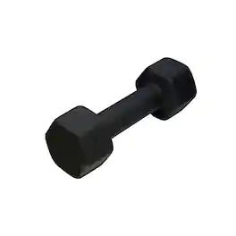 Amber Sporting Goods - Neoprene Dumbbell, Single Weight for Strength Training 12lb - Black