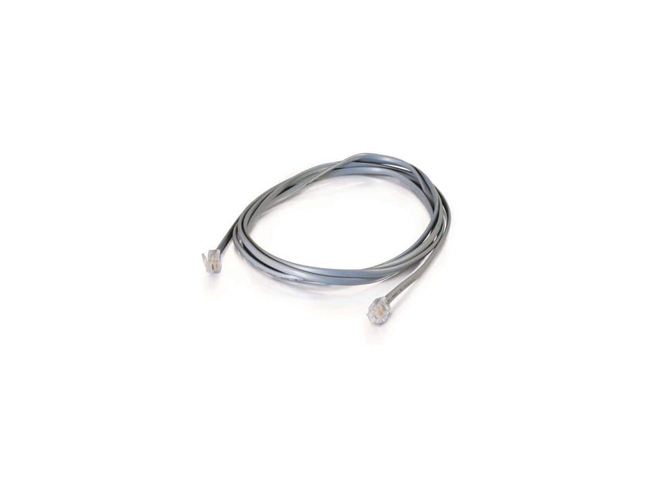 Cables to Go - C2G 09600 RJ12 6P6C Straight Modular Cable, Silver (14 Feet, 4.26 Meters) price history on PriceWatchPro