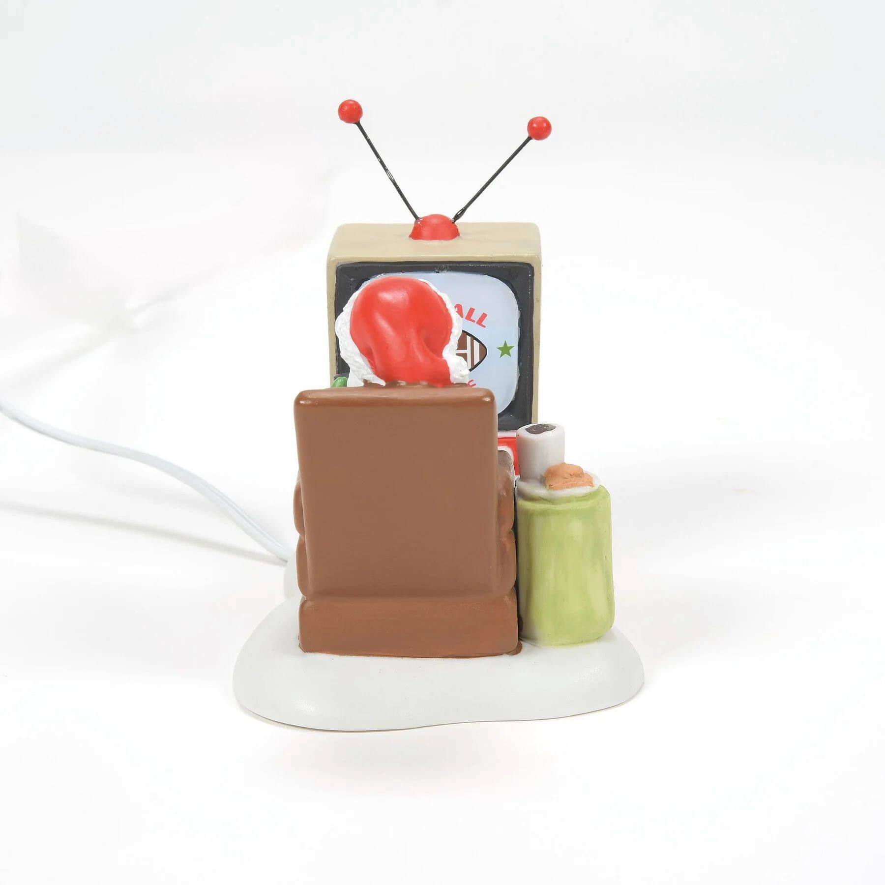 Alt View 3. Department 56 - Department 56 Lighted Santa At The Man Cave Christmas Figurine #6011405 - Multi.