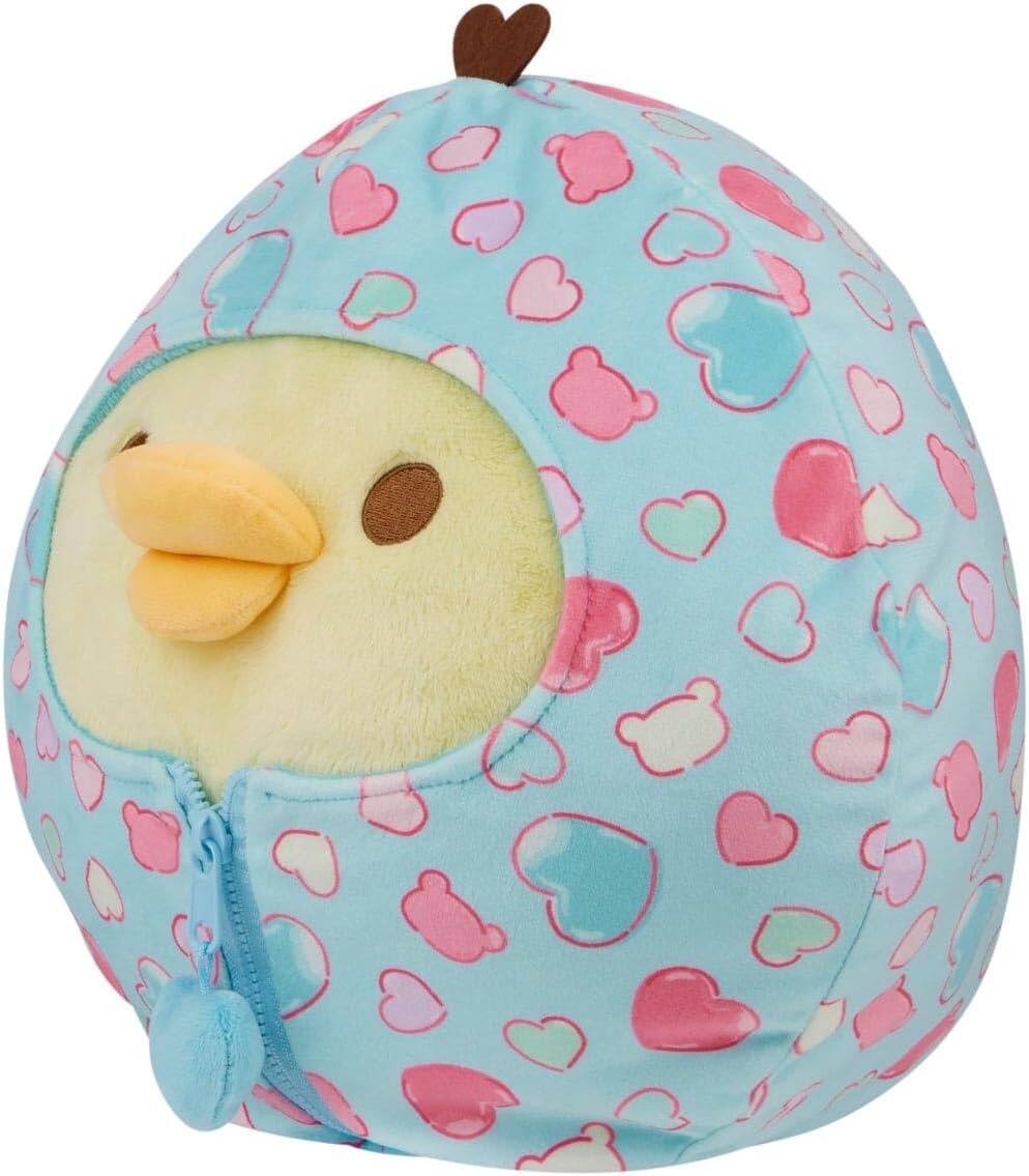 Alt View 1. Rilakkuma - Kiiroitori San-X Original Hearts: Sleeping Bag Plush.