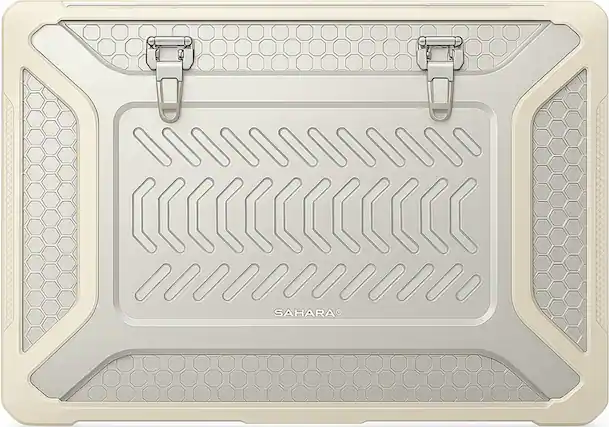 Front. SaharaCase - Raider UltraArmor Case for Apple MacBook Air 15" M2/M3/M4 (2023-2025) Laptops - Beige Sand.