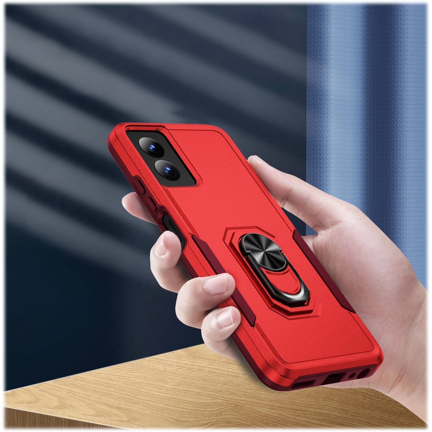 Alt View 16. SaharaCase - Raider Series ArmorPro Case for Motorola G Power 5G (2024) - Viper Red.