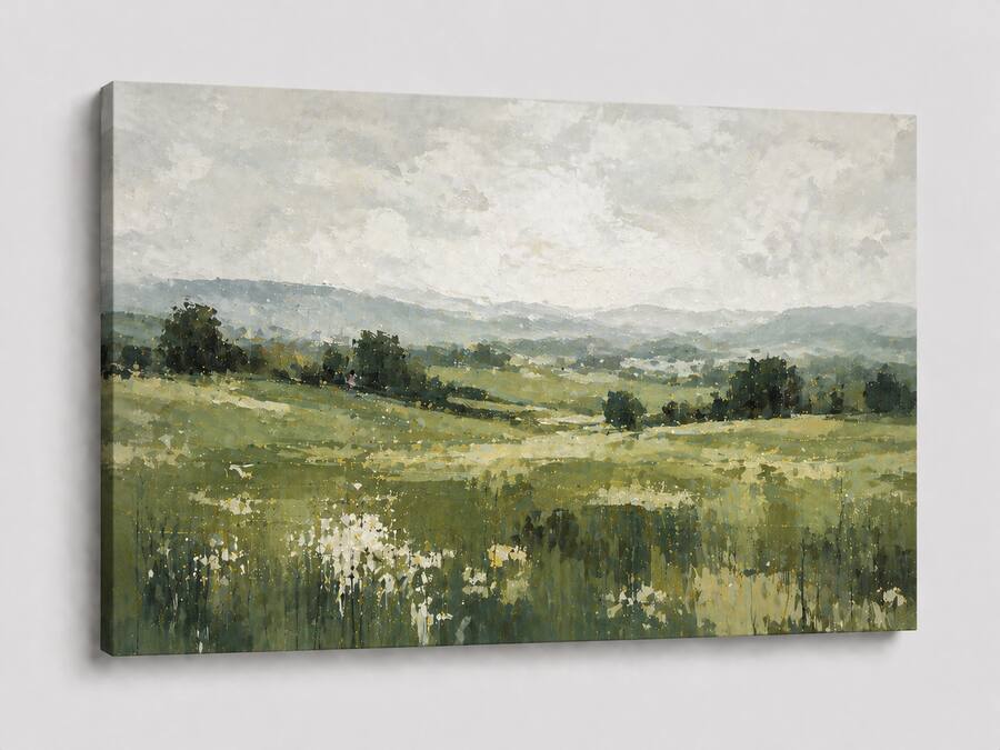 FC Design Large Canvas 24x36" Abstract Field Landscape Nature Art ...