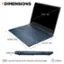 I DIMENSIONS 15.6" (D) 14.09" (W) 10.04" (W) 0.93" (H) Up to 8 hours & 15 minutes mixed usage 5.06 lb