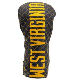 Team Golf - West Virginia Mountaineers Quilted Driver Headcover - Multicolor