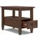 Alt View 11. Simpli Home - Warm Shaker Narrow Side Table - Distressed Charcoal Brown.