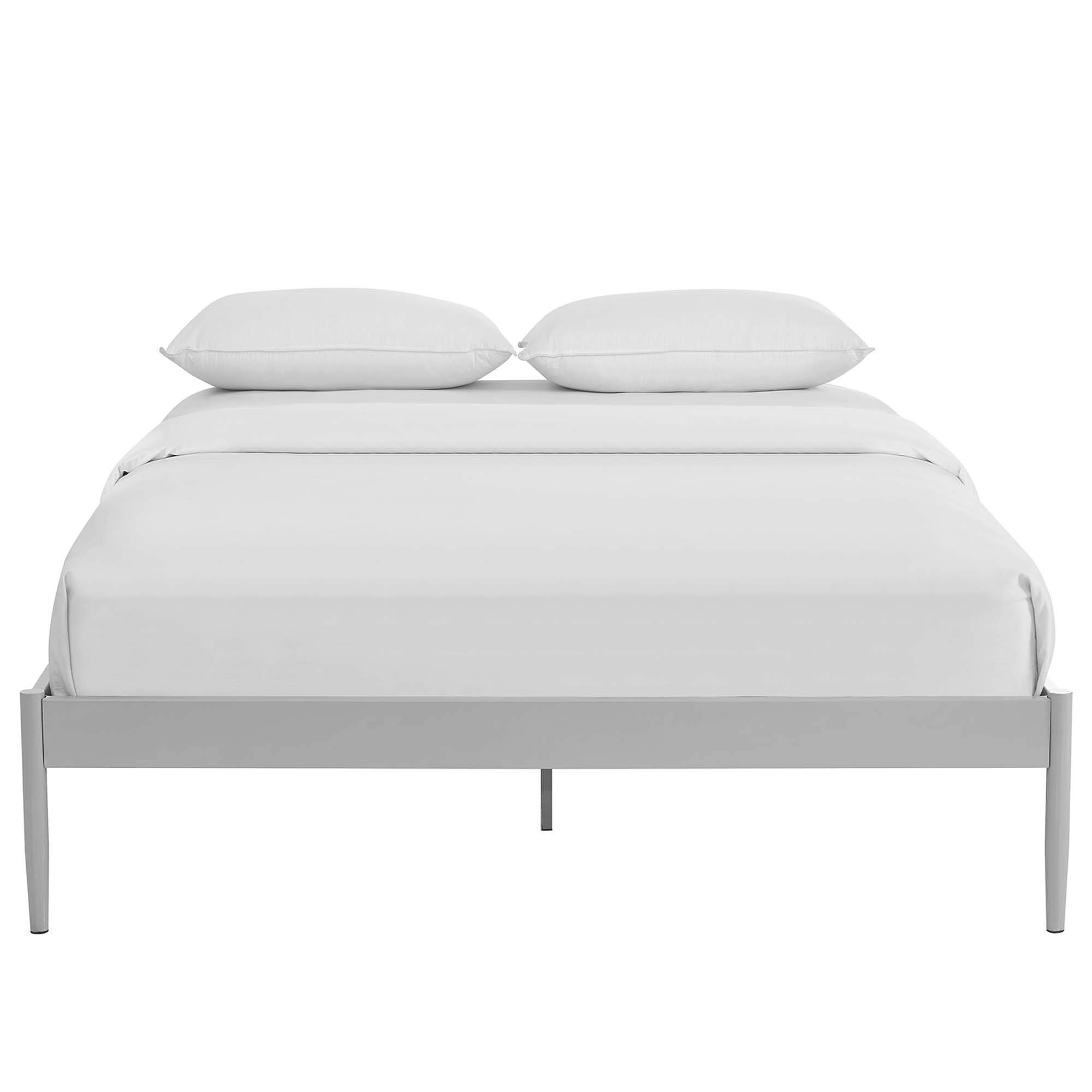 Back. Modway - Amira Upholstered Fabric Full Bed - White.