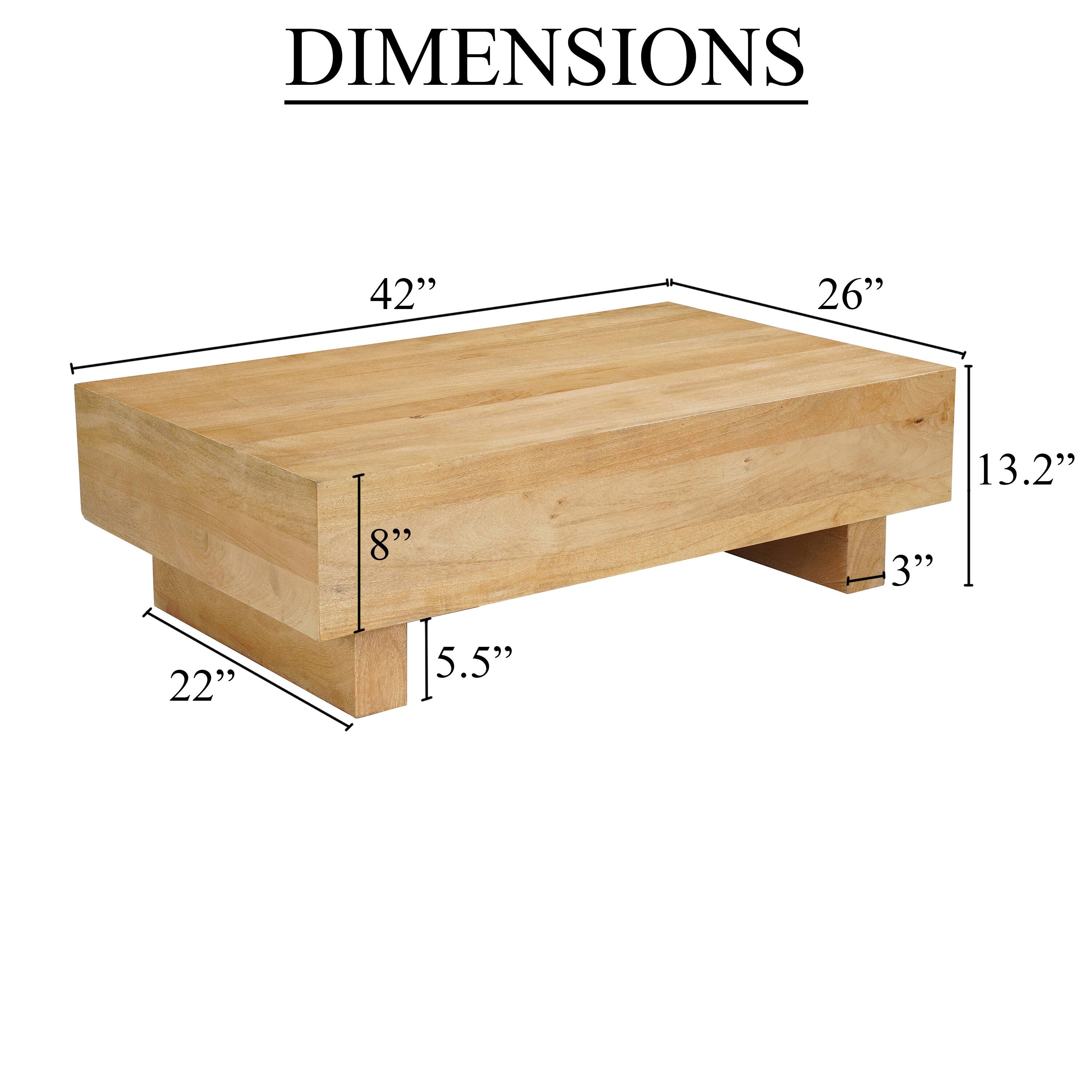 DIMENSIONS

42" x 26" x 13.2" x 8" x 3" x 22" x 5.5"