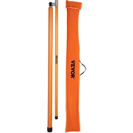 VEVOR - Load Height Measuring Stick, 20\' Sturdy Fiberglass Truck Height Stick with Adjustable Pole, Non-conductive Truck Height - Orange