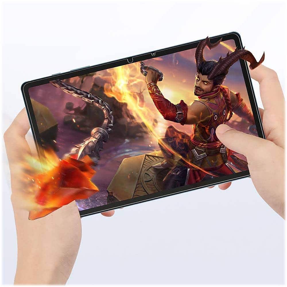 Alt View 13. SaharaCase - ZeroDamage Tempered Glass Screen Protector for Samsung Galaxy Tab S7 and Tab S8 - Clear.