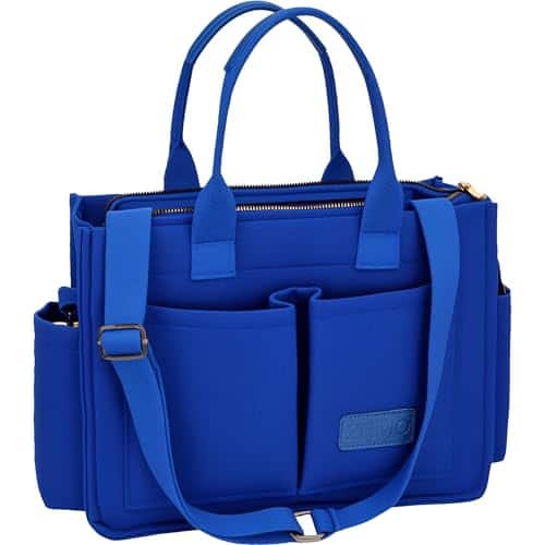 DORLUKFU - Canvas Tote Bag for Women,Women's Bags Crossbody Bags Work Laptop Tote Bag Large Handbags Purse for Travel Nurse Teacher - Blue