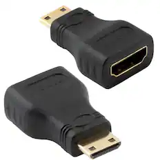 Front. Sanoxy - Sanoxy Adapter Compatible for HDMI Female to Mini HDMI Male Adapter - Black.