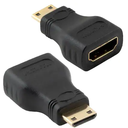 Front. Sanoxy - Sanoxy Adapter Compatible for HDMI Female to Mini HDMI Male Adapter - Black.