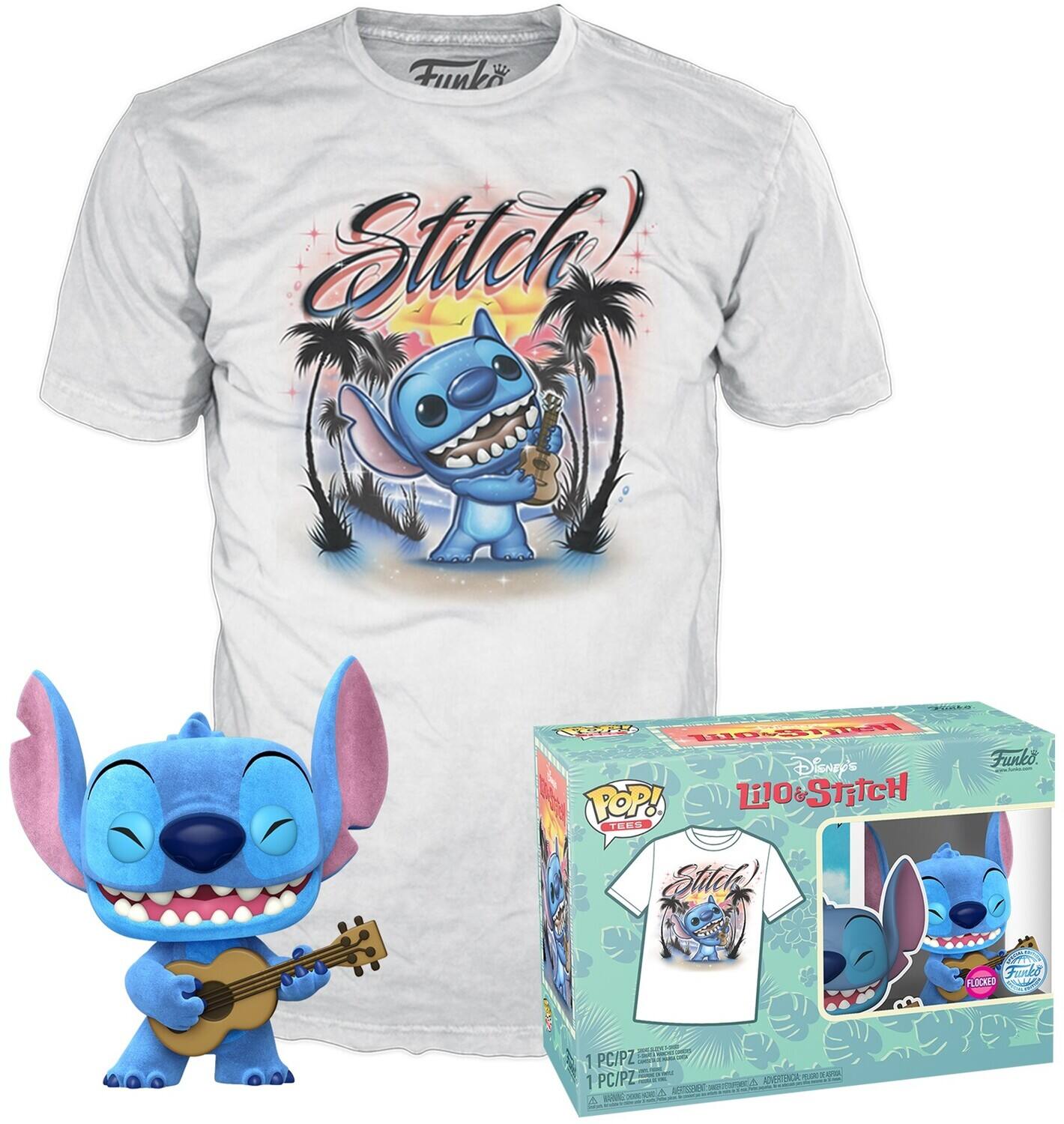 FUNKO POP! & TEE: Lilo & Stitch - Ukelele Stitch (FL) - S - APPAREL