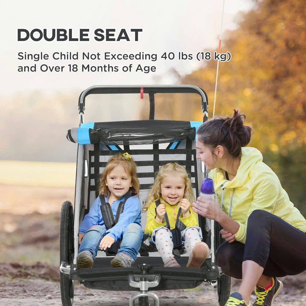 DOUBLE SEAT  
Single Child Not Exceeding 40 lbs (18 kg) and Over 18 Months of Age
