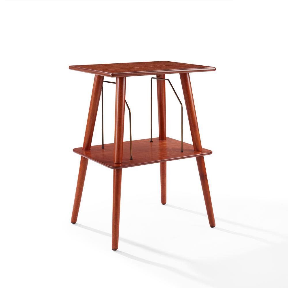 Alt View 4. Crosley Furniture - Manchester Record Player Stand - Paprika.
