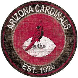 Fan Creations - Arizona Cardinals 24'' Round Heritage Logo Sign - Multicolor